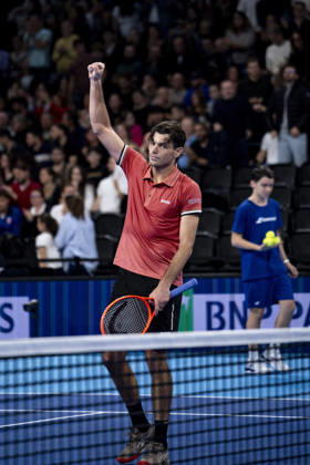 TENNIS : ATP, Tennis Herren 250 - Grand Prix Tennis AURA - Decines (France) 24 10 2026 Tommy PAUL (USA) vs Taylor FRITZ (USA) in the semifinals of the tennis Grand Prix Auvergne Rhône-Alpes at the LDLC Arena in Décines on October 24, 2026. Photo Sandrine Thesillat PsNewZ  Copyright: xSandrinexTHESILLATx