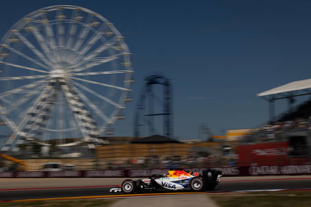 F1 - UNITED STATES GRAND PRIX 2026 41 LINBLAD Arvid (gbr), Visa Cash App RB F1 Team VCARB03, action during the 2026 Formula 1 United States Grand Prix, 18th round of the 2026 Formula One World Championship, WM, Weltmeisterschaft from October 23 to 25, 2026 on the Circuit of the America, in Austin, Texas, United States of America - AustinUnited States Copyright: xAndrà xFerreirax