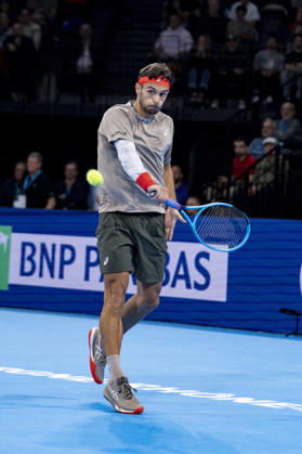 TENNIS : ATP, Tennis Herren 250 - Grand Prix Tennis AURA - Decines (France) 24 10 2026 Flavio COBOLLI (ITA) vs Lorenzo MUSETTI (ITA) in the semifinals of the tennis Grand Prix Auvergne Rhône-Alpes at the LDLC Arena in Décines on October 24, 2026. Photo Sandrine Thesillat PsNewZ  Copyright: xSandrinexTHESILLATx