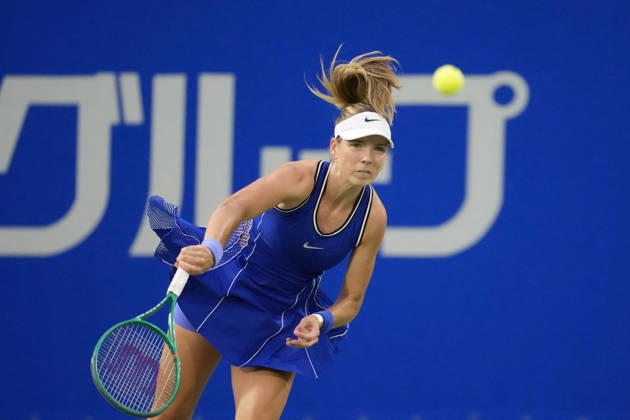 WTA, Tennis Damen Kinoshita Group Japan Open - Day 6 Katie Boulter (GBR) competes in her semi-final match against Katerina Siniakova (CZE) at the 2026 Kinoshita Group Japan Open Women s tennis tournament at Utsubo Tennis Center in Osaka, Japan, on October 24, 2026. Osaka Japan  Copyright: xOwenxHammondx originalFilename:hammond-2026kino261024_np7oD.jpg