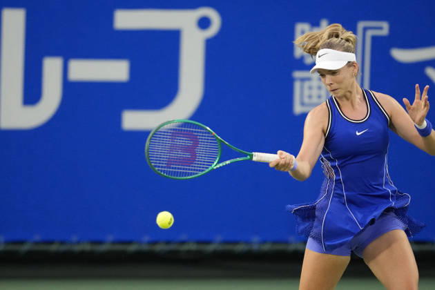 WTA, Tennis Damen Kinoshita Group Japan Open - Day 6 Katie Boulter of Great Britain plays during her semi-final match against Katerina Siniakova of the Czech Republic at the 2026 Kinoshita Group Japan Open Women s tennis tournament at Utsubo Tennis Center in Osaka, Japan, on October 24, 2026. Osaka Japan  Copyright: xOwenxHammondx originalFilename:hammond-2026kino261024_npCCz.jpg
