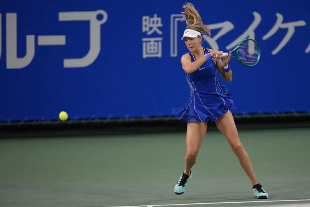 WTA, Tennis Damen Kinoshita Group Japan Open - Day 6 Katie Boulter of Great Britain plays during her semi-final match against Katerina Siniakova of the Czech Republic at the 2026 Kinoshita Group Japan Open Women s tennis tournament at Utsubo Tennis Center in Osaka, Japan, on October 24, 2026. Osaka Japan  Copyright: xOwenxHammondx originalFilename:hammond-2026kino261024_npmRR.jpg