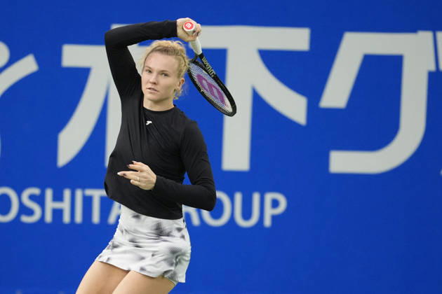 WTA, Tennis Damen Kinoshita Group Japan Open - Day 6 Katerina Siniakova of the Czech Republic plays during her semi-final match against Katie Boulter of Great Britain at the 2026 Kinoshita Group Japan Open Women s tennis tournament at Utsubo Tennis Center in Osaka, Japan, on October 24, 2026. Osaka Japan  Copyright: xOwenxHammondx originalFilename:hammond-2026kino261024_npRsZ.jpg