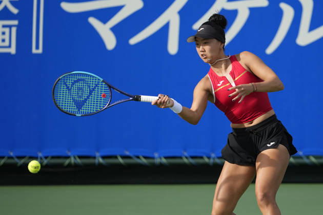 WTA, Tennis Damen Kinoshita Group Japan Open - Day 6 Ann Li of the United States plays during her semi-final match against Ashlyn Krueger of the United States at the 2026 Kinoshita Group Japan Open Women s tennis tournament at Utsubo Tennis Center in Osaka, Japan, on October 24, 2026. Osaka Japan  Copyright: xOwenxHammondx originalFilename:hammond-2026kino261024_npl7n.jpg