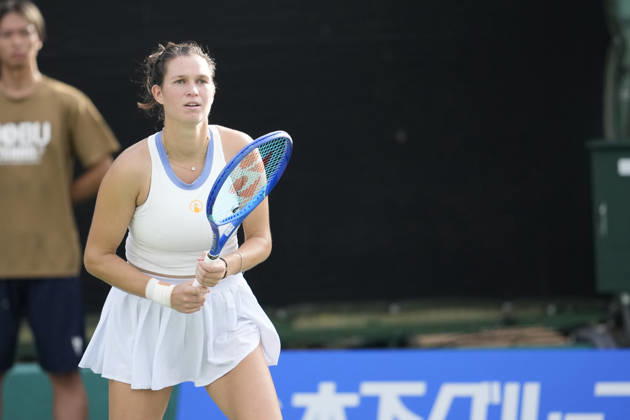 WTA, Tennis Damen Kinoshita Group Japan Open - Day 6 Miriam Skoch (CZE) plays with partner Jesika Maleckova (CZE) during their doubles final match against Storm Hunter (AUS) and Janice Tjen (INA) at the 2026 Kinoshita Group Japan Open Women s tennis tournament at Utsubo Tennis Center in Osaka, Japan, on October 24, 2026. Osaka Japan  Copyright: xOwenxHammondx originalFilename:hammond-2026kino261024_npZ5r.jpg