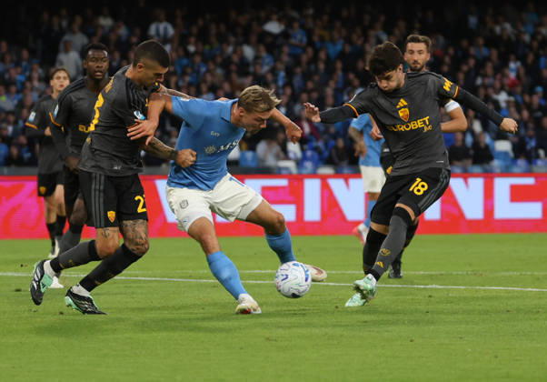 October 24, 2026, Napoli, Campania, ITALIA: Rasmus Hojlund OF SSC Napoli during the football match on 24 10 2026Ã¢â‚¬part of the 2026 27 Italian Serie A championshipÃ¢â‚¬held in Naples at the Stadio Diego Armando Maradona between SSC Napoli and AS Roma Napoli ITALIA - ZUMAs236 20261024_aap_s236_027 Copyright: xFabioxSassox