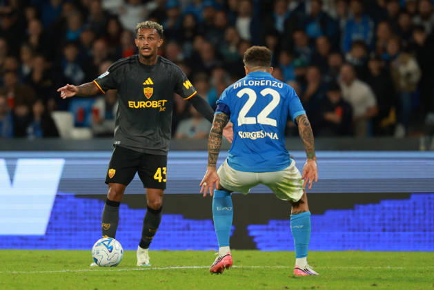Roma’s Wesley during the Serie A soccer match between Napoli and Roma at the Diego Armando Maradona Stadium in Naples, southern italy - Saturday , October 24, 2026. - Soccer .  Copyright: xAlessandroxGarofalo LaPressex