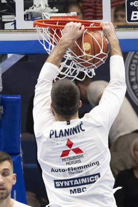 EasyCredit Basketball Bundesliga - 2026 2027 - Syntainics MBC vs. Rostock Seawolves Weissenfels, Deutschland 24.Oktober 2026: Im Bild:Jure Planinic (Weissenfels) Weissenfels Stadthalle Weissenfels Sachsen-Anhalt Deutschland