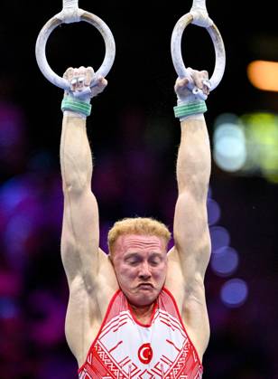 Netherlands Artistic Gymnastics World Championships 9272503 24.10.2026 Turkey s Mehmet Ayberk Kosak competes in the men s rings final at the 2026 World Artistic Gymnastics Championships in Rotterdam, the Netherlands. Alexey Filippov Sputnik Rotterdam Netherlands  Copyright: xAlexeyxFilippovx