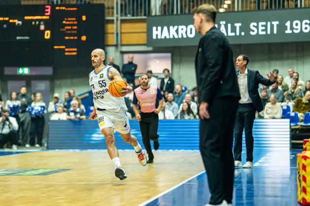 Simon Krajcovic (Hakro Merlins Crailsheim, 55), GER, Hakro Merlins Crailsheim vs. Eisbaeren Bremerhaven, Basketball, 2 Basketball Bundesliga ProA, Herren, 6. Spieltag, Spielzeit 2026 2027, 24.10.2026 GER, Hakro Merlins Crailsheim vs. Eisbaeren Bremerhaven, Basketball, 2 Basketball Bundesliga ProA, Herren, 6. Spieltag, Spielzeit 2026 2027, 24.10.2026 Ilshofen Copyright: xEibner-Pressefoto ChristianxLangx EP_CLG