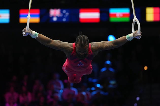 Courtney Tulloch (Great Britain) at Still Rings, during Artistic Gymnastic, Day 8 World Championship, WM, Weltmeisterschaft at Ahoy, Rotterdam, Netherlands on October 24, 2026. DeFodi Images. -