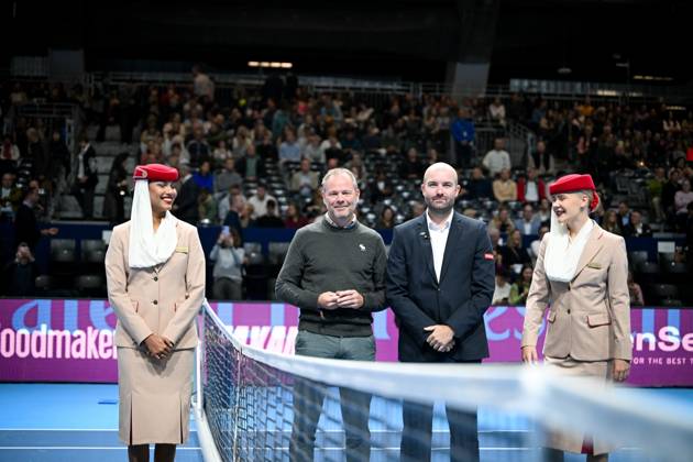 Coin toss before the semi final between Cerundolo and Griekspoor of the European Open ATP, Tennis Herren tennis tournament in Brussels, on Saturday 24 October 2026. This year s edition of the tournament is taking place from 17 to 25 October ELIASxROM  x190880412x