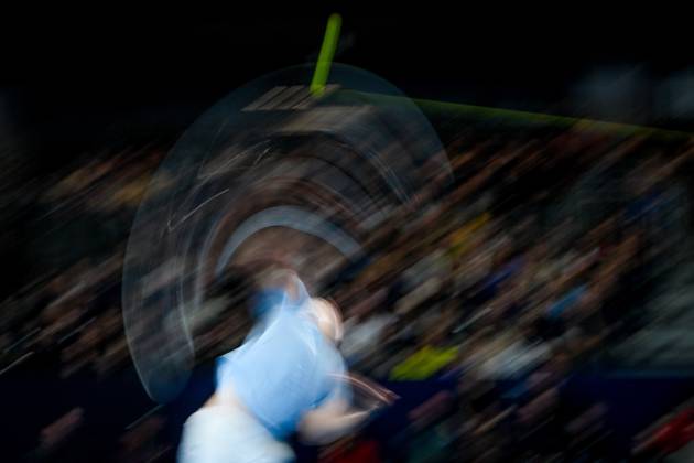 Dutch Tallon Griekspoor pictured in action during the semi final of the European Open ATP, Tennis Herren tennis tournament in Brussels, on Saturday 24 October 2026. This year s edition of the tournament is taking place from 17 to 25 October ELIASxROM  x190894596x