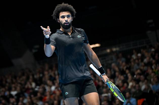 French Arthur Fils pictured during the semi final of the European Open ATP, Tennis Herren tennis tournament in Brussels, on Saturday 24 October 2026. This year s edition of the tournament is taking place from 17 to 25 October ELIASxROM  x190904181x
