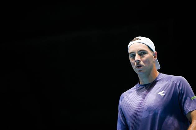 German Jan-Lennard Struff pictured during the semi final of the European Open ATP, Tennis Herren tennis tournament in Brussels, on Saturday 24 October 2026. This year s edition of the tournament is taking place from 17 to 25 October ELIASxROM  x190904047x