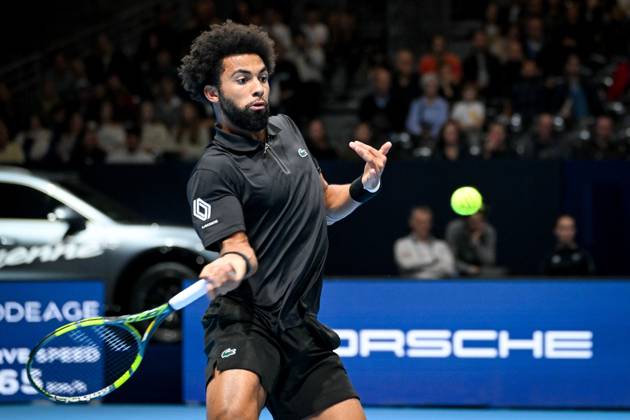 French Arthur Fils pictured in action during the semi final of the European Open ATP, Tennis Herren tennis tournament in Brussels, on Saturday 24 October 2026. This year s edition of the tournament is taking place from 17 to 25 October ELIASxROM  x190905761x