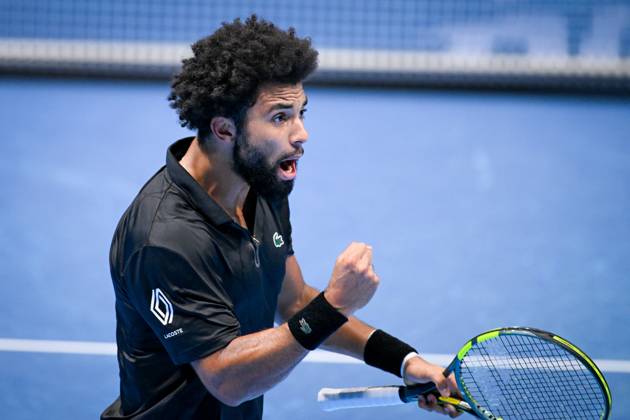 French Arthur Fils pictured during the semi final of the European Open ATP, Tennis Herren tennis tournament in Brussels, on Saturday 24 October 2026. This year s edition of the tournament is taking place from 17 to 25 October ELIASxROM  x190913317x