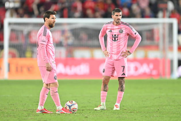 October 24, 2026, Harrison, New Jersey, United States of America: Harrison, New Jersey United States of America. 24 Oct, 2026. Inter Miami CF forward LIONEL MESSI (10) and Inter Miami CF midfielder RODRIGO DE PAUL (7) in action at Sports Illustrated Stadium New York Red Bulls defeat Inter Miami CF 2 to 0. Credit: , Jr. Zuma Press MLS, Fussball Herren, USA 2026: New York Red Bulls 2:0 Inter Miami CF  - ZUMAa301 20261024_aaf_a301_015 Copyright: xBrooksxVonxArxx