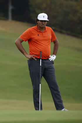 October 25, 2026, Cheonan, Chungnam, SOUTH KOREA: Oct 25, 2026-Cheonan, South Korea-Eugenio CHACARRA of Spain action on 9th Green during a DP World Tour Genesis Championship Final Round at Woo Jeong Hills CC in Cheonan, South Korea. DP Tour Genesis Championship Final Round  - ZUMAr168 20261025_aap_r168_002 Copyright: xRyuxSeung-Ilx