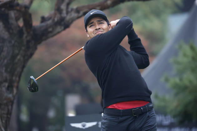 October 25, 2026, Cheonan, Chungnam, SOUTH KOREA: Oct 25, 2026-Cheonan, South Korea-Yurav PREMLALL of South Africa action on 1th Tee during a DP World Tour Genesis Championship Final Round at Woo Jeong Hills CC in Cheonan, South Korea. Cheonan SOUTH KOREA - ZUMAr168 20261025_aap_r168_009 Copyright: xRyuxSeung-Ilx