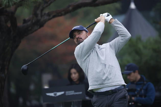 October 25, 2026, Cheonan, Chungnam, SOUTH KOREA: Oct 25, 2026-Cheonan, South Korea-Brandon ROBINSON THOMPSON of England action on 1th Tee during a DP World Tour Genesis Championship Final Round at Woo Jeong Hills CC in Cheonan, South Korea. Cheonan SOUTH KOREA - ZUMAr168 20261025_aap_r168_015 Copyright: xRyuxSeung-Ilx