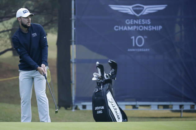 October 25, 2026, Cheonan, Chungnam, SOUTH KOREA: Oct 25, 2026-Cheonan, South Korea-Rocco REPETTO TAYLOR of Spain action on 1th Green during a DP World Tour Genesis Championship Final Round at Woo Jeong Hills CC in Cheonan, South Korea. Cheonan SOUTH KOREA - ZUMAr168 20261025_aap_r168_005 Copyright: xRyuxSeung-Ilx