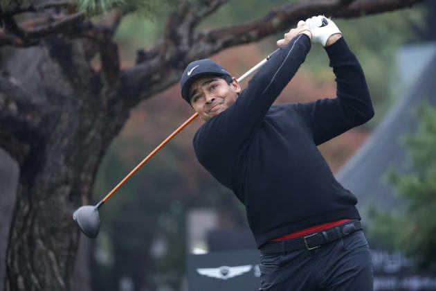 October 25, 2026, Cheonan, Chungnam, SOUTH KOREA: Oct 25, 2026-Cheonan, South Korea-Yurav PREMLALL of South Africa action on 1th Tee during a DP World Tour Genesis Championship Final Round at Woo Jeong Hills CC in Cheonan, South Korea. Cheonan SOUTH KOREA - ZUMAr168 20261025_aap_r168_010 Copyright: xRyuxSeung-Ilx