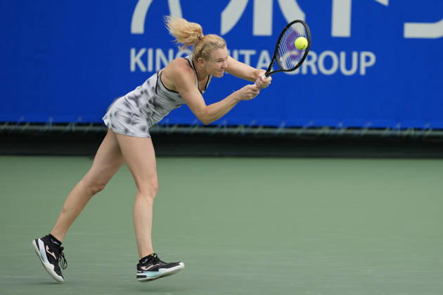 WTA, Tennis Damen Kinoshita Group Japan Open - Day 7 Katerina Siniakova (CZE) plays during her Singles Final match against Ashlyn Krueger (USA) at the 2026 Kinoshita Group Japan Open Women s tennis tournament at Utsubo Tennis Center in Osaka, Japan, on October 25, 2026. Osaka Japan  Copyright: xOwenxHammondx originalFilename:hammond-2026kino261025_np14j.jpg