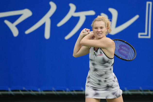 WTA, Tennis Damen Kinoshita Group Japan Open - Day 7 Katerina Siniakova (CZE) plays during her Singles Final match against Ashlyn Krueger (USA) at the 2026 Kinoshita Group Japan Open Women s tennis tournament at Utsubo Tennis Center in Osaka, Japan, on October 25, 2026. Osaka Japan  Copyright: xOwenxHammondx originalFilename:hammond-2026kino261025_npbDH.jpg