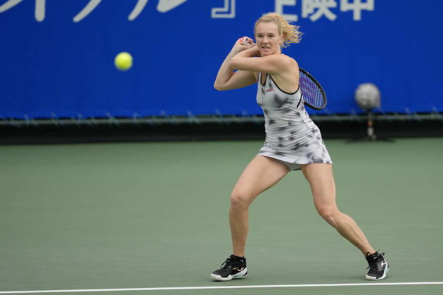 WTA, Tennis Damen Kinoshita Group Japan Open - Day 7 Katerina Siniakova (CZE) plays during her Singles Final match against Ashlyn Krueger (USA) at the 2026 Kinoshita Group Japan Open Women s tennis tournament at Utsubo Tennis Center in Osaka, Japan, on October 25, 2026. Osaka Japan  Copyright: xOwenxHammondx originalFilename:hammond-2026kino261025_npBjR.jpg