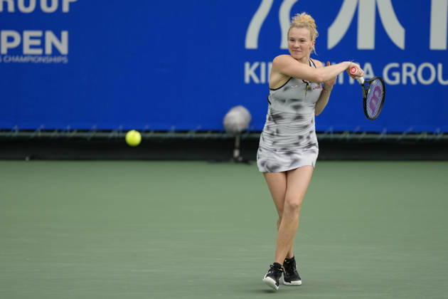 WTA, Tennis Damen Kinoshita Group Japan Open - Day 7 Katerina Siniakova (CZE) plays during her Singles Final match against Ashlyn Krueger (USA) at the 2026 Kinoshita Group Japan Open Women s tennis tournament at Utsubo Tennis Center in Osaka, Japan, on October 25, 2026. Osaka Japan  Copyright: xOwenxHammondx originalFilename:hammond-2026kino261025_npdYD.jpg