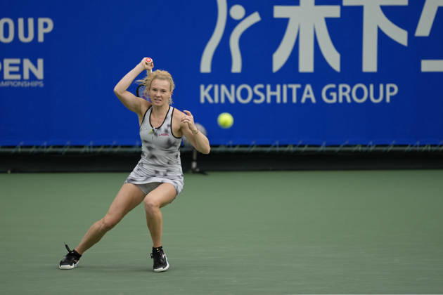 WTA, Tennis Damen Kinoshita Group Japan Open - Day 7 Katerina Siniakova (CZE) plays during her Singles Final match against Ashlyn Krueger (USA) at the 2026 Kinoshita Group Japan Open Women s tennis tournament at Utsubo Tennis Center in Osaka, Japan, on October 25, 2026. Osaka Japan  Copyright: xOwenxHammondx originalFilename:hammond-2026kino261025_npILP.jpg