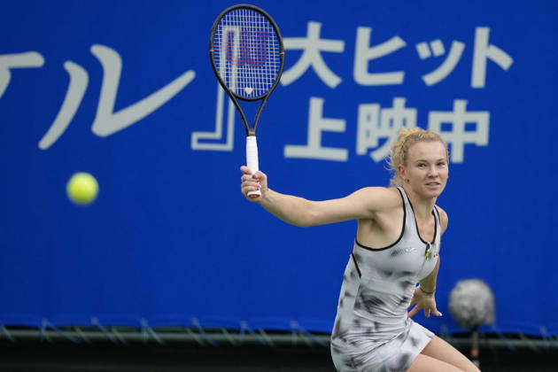 WTA, Tennis Damen Kinoshita Group Japan Open - Day 7 Katerina Siniakova (CZE) plays during her Singles Final match against Ashlyn Krueger (USA) at the 2026 Kinoshita Group Japan Open Women s tennis tournament at Utsubo Tennis Center in Osaka, Japan, on October 25, 2026. Osaka Japan  Copyright: xOwenxHammondx originalFilename:hammond-2026kino261025_npMcx.jpg