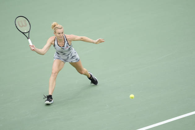 WTA, Tennis Damen Kinoshita Group Japan Open - Day 7 Katerina Siniakova (CZE) plays during her Singles Final match against Ashlyn Krueger (USA) at the 2026 Kinoshita Group Japan Open Women s tennis tournament at Utsubo Tennis Center in Osaka, Japan, on October 25, 2026. Osaka Japan  Copyright: xOwenxHammondx originalFilename:hammond-2026kino261025_npngR.jpg