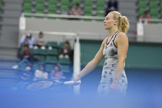 WTA, Tennis Damen Kinoshita Group Japan Open - Day 7 Katerina Siniakova (CZE) plays during her Singles Final match against Ashlyn Krueger (USA) at the 2026 Kinoshita Group Japan Open Women s tennis tournament at Utsubo Tennis Center in Osaka, Japan, on October 25, 2026. Osaka Japan  Copyright: xOwenxHammondx originalFilename:hammond-2026kino261025_npnoB.jpg