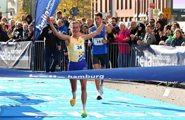 32. Hella Halbmarathon in Hamburg: Mia Jurenka (VfL Sindelfingen) war schnellste Deutsche.