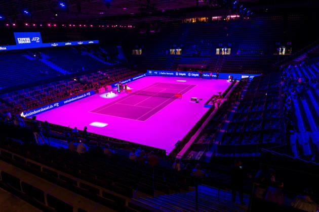 BASEL, SWITZERLAND - OCTOBER 25: view inside the stadion during the Swiss Indoors Basel Day 2 at St. Jakobshalle on October 25, 2026 in Basel, Switzerland. Copyright: xJustPictures.ch PascalxvonxBürenx jp-en-EuSpIm-Pavo_Fotografie-04541