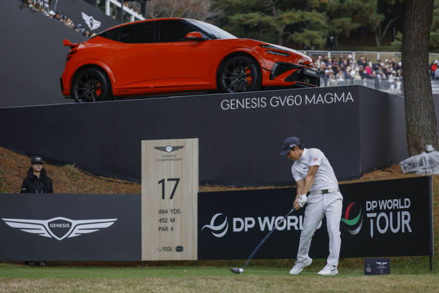 October 25, 2026, Cheonan, Chungnam, SOUTH KOREA: Oct 25, 2026-Cheonan, South Korea-Yuto KATSURAGAWA of Japan action on 17th Tee during a DP World Tour Genesis Championship Final Round at Woo Jeong Hills CC in Cheonan, South Korea. DP Tour Genesis Championship Final Round  - ZUMAr168 20261025_aap_r168_074 Copyright: xRyuxSeung-Ilx