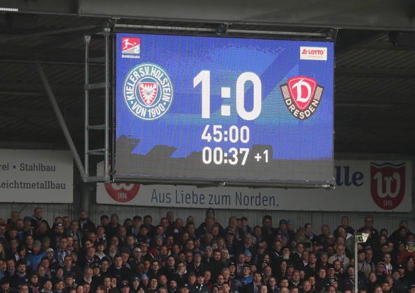 Fussball, Herren, Saison 2026 2027, 2.BL, Holstein Stadion, Holstein Kiel gegen Dynamo Dresden DFL REGULATIONS PROHIBIT ANY USE OF PHOTOGRAPHS AS IMAGE SEQUENCES AND OR QUASI-VIDEO.