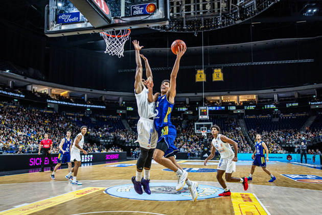 Basketball Berlin 12510.2026 Saison 2026 2027 easyCredit BBL 1. Bundesliga Alba Berlin - ratiopharm Ulm Brandon Angel (Alba Berlin, No.21)
