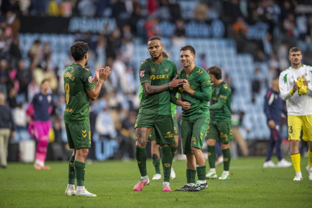 R.C. Cleta versus Real Betis Balompie; LA Liga EA Sports,matchday 10 players of Real Betis at the of the match ,during the matchday 10 of LA Liga EA Sports R.C. Celta versus Real Betis on Octuber 25 2026 at Abanca Balaidos Stadium; Vigo Vigo Pontevedra Spain Copyright: xLuisxlorenzox