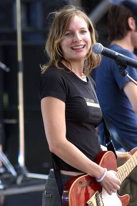 Sängerin Judith Holofernes (GER Wir Sind Helden) anlässlich des Highfield-Festivals in Hohenfelden bei Erfurt
