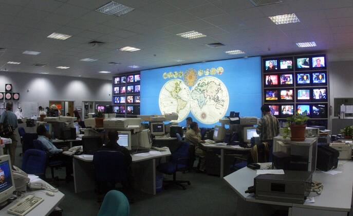Redaktionsbüro des arabischen Fernsehsenders Al Jazeera in Katar
