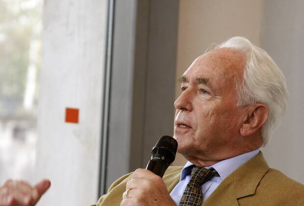 Publizist Wolf Schneider (GER) auf dem NRW-Journalistentag 2005 des Deutschen Journalistenverbands DJV in Bochum