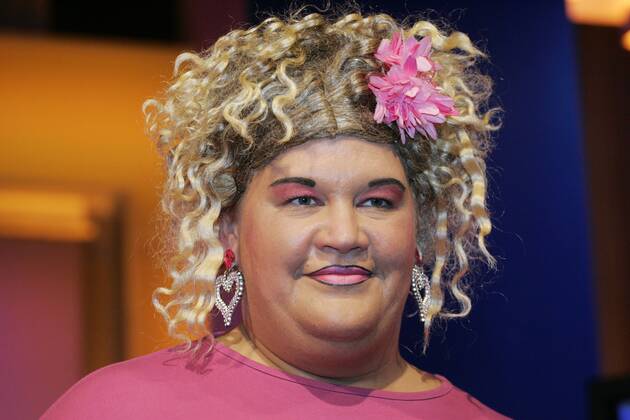 Comedian Cindy aus Marzahn (GER) anlässlich der Sat1-Fernsehshow - Wer zuletzt lacht...! - in Berlin