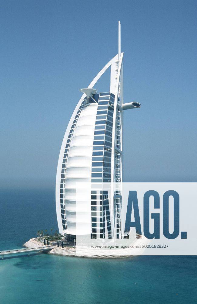 Stockfoto Hotel Burj Al Arab Arabische Turm Am Jumeirah