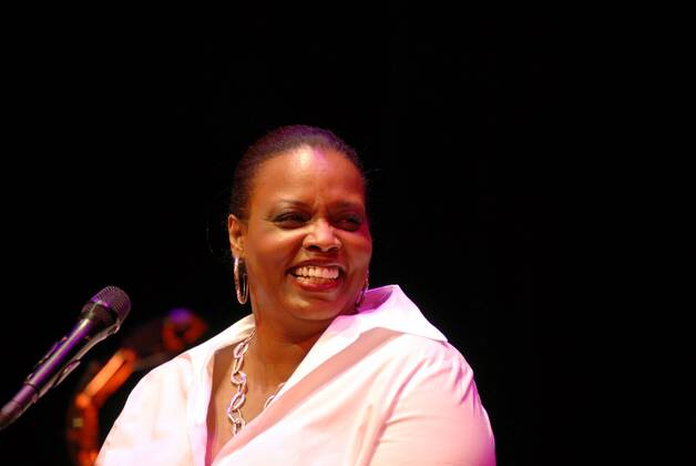 Sängerin Dianne Reeves anlässlich eines Konzertes beim - Jazzherbst - in Salzburg