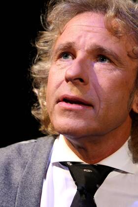 Moderator Thomas Gottschalk während der ZDF-Fernsehshow - Wetten, dass...? - in Halle