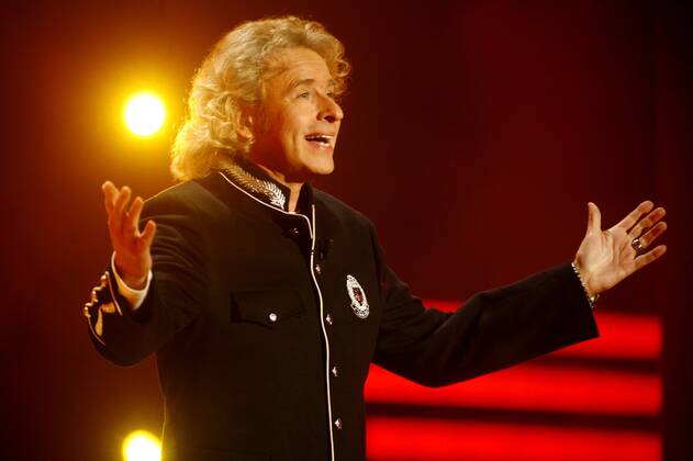 Moderator Thomas Gottschalk während der ZDF-Castingshow - Musical Showstar 2008 - in Köln