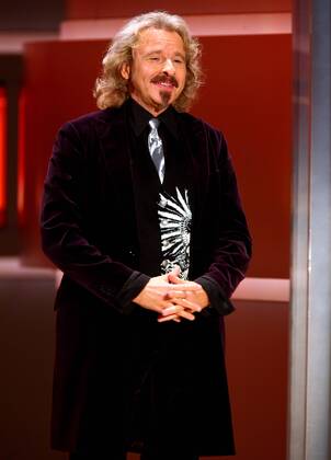Moderator Thomas Gottschalk während der ZDF-Fernsehshow - Wetten dass...? - in Düsseldorf